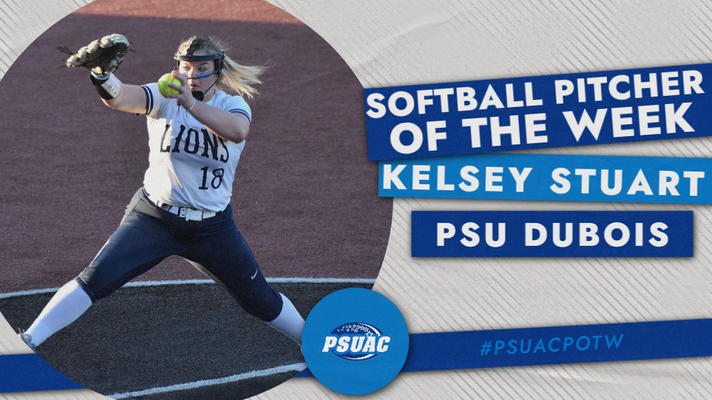 Penn State DuBois pitcher Kelsey Stuart.
