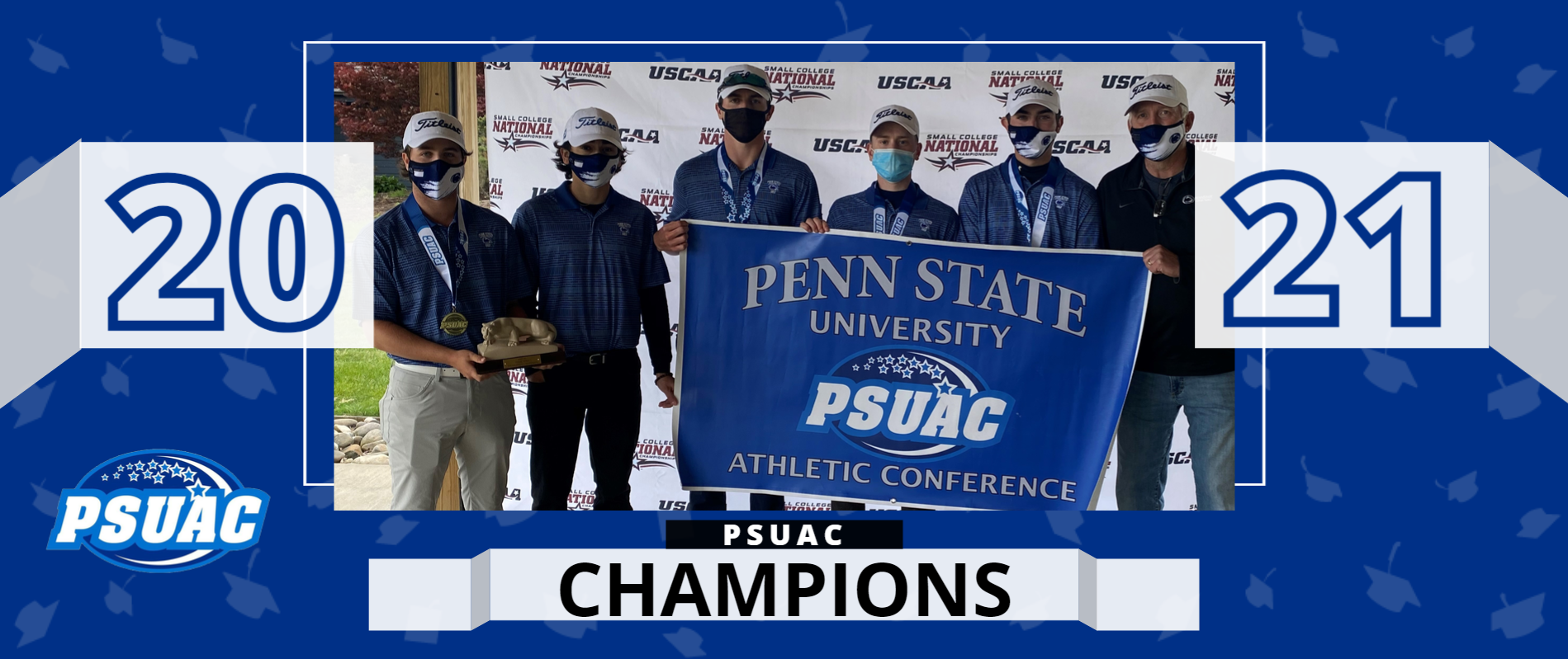 Penn State Lehigh Valley won the 2020-21 PSUAC Golf Championship.