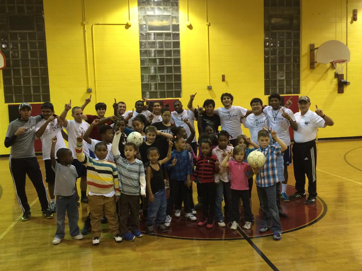 GA Men's Soccer Lends a Hand at the Boys & Girls Club