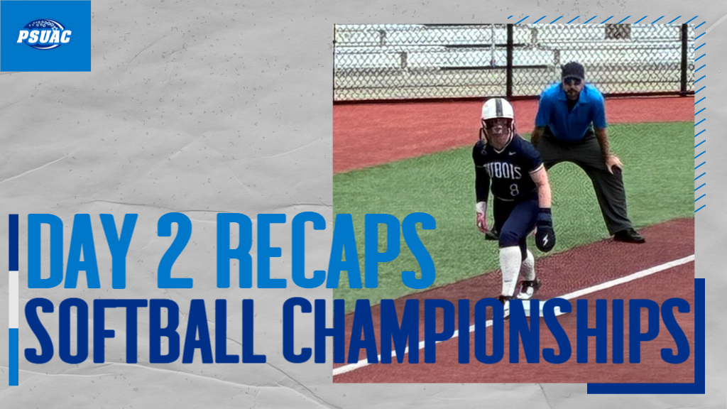 PSUAC Softball Championship recap graphic.