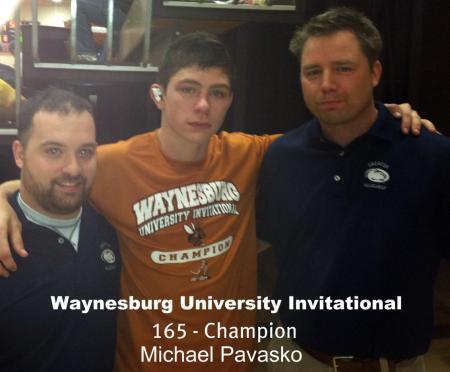 Pavasko Leads Wrestlers With 1st Place Finish At Waynesburg