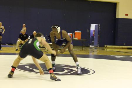 Wrestling Opens Season With 21-15 Win Over Slippery Rock